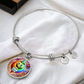 Dab Or Die 2 - Non-Message Card Luxury Circle Bangle - Gift for Her