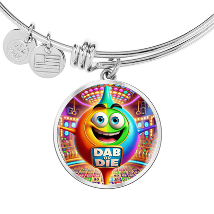 Dab Or Die 2 - Non-Message Card Luxury Circle Bangle - Gift for Her