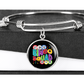 Bingo Squad - Non-Message Card Luxury Circle Bangle - Gift for Her - Gift for Him