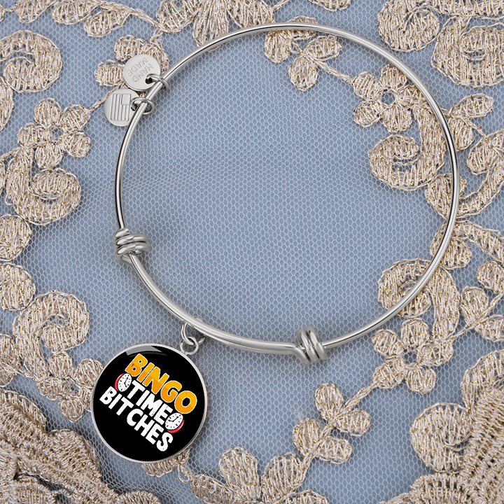 Bingo Time Bitches – Luxury Circle Bangle – Gift for Her