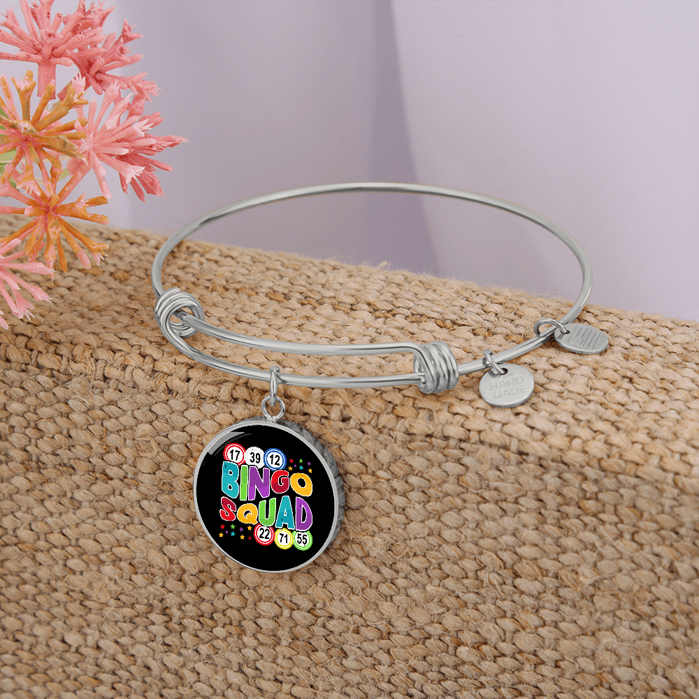 Bingo Squad - Non-Message Card Luxury Circle Bangle - Gift for Her - Gift for Him
