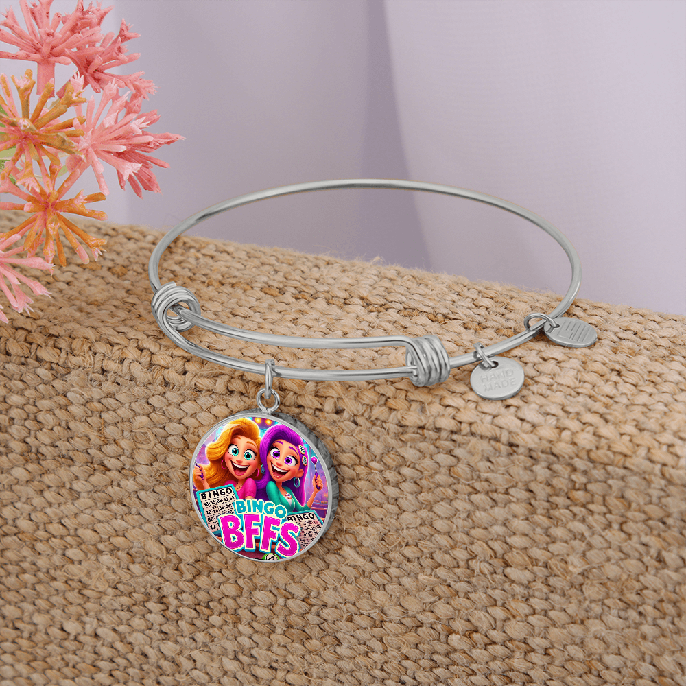 Bingo BFFS 1 - Non-Message Card Luxury Circle Bangle - Gift for Her