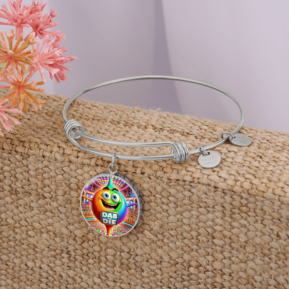 Dab Or Die 2 - Non-Message Card Luxury Circle Bangle - Gift for Her