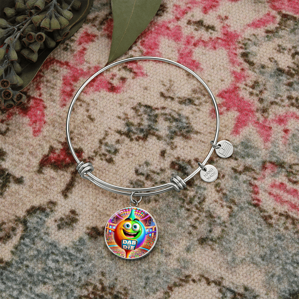 Dab Or Die 2 - Non-Message Card Luxury Circle Bangle - Gift for Her
