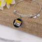 Bingo Time Bitches - Non-Message Card Luxury Circle Bangle - Gift for Her