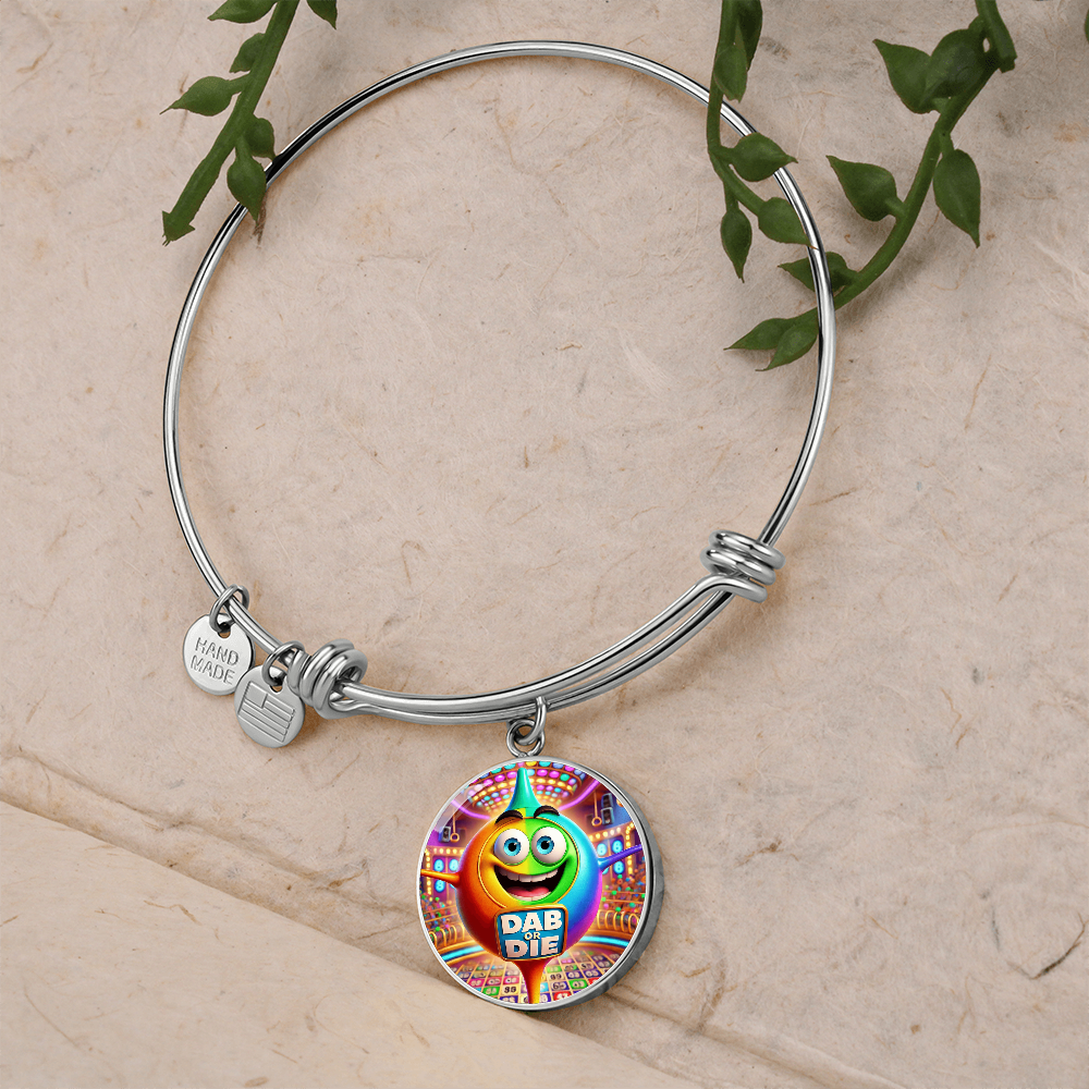 Dab Or Die 2 - Non-Message Card Luxury Circle Bangle - Gift for Her