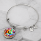 Dab Or Die 2 - Non-Message Card Luxury Circle Bangle - Gift for Her