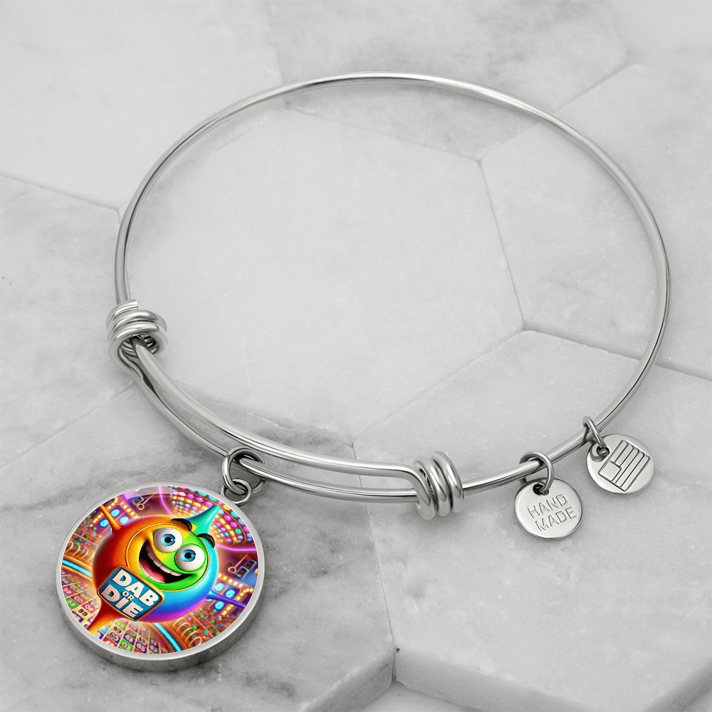 Dab Or Die 2 - Non-Message Card Luxury Circle Bangle - Gift for Her