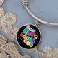 Bingo Squad - Non-Message Card Luxury Circle Bangle - Gift for Her - Gift for Him