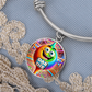 Dab Or Die 2 - Non-Message Card Luxury Circle Bangle - Gift for Her