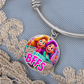 Bingo BFFS 1 - Non-Message Card Luxury Circle Bangle - Gift for Her
