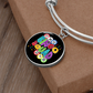 Bingo Squad - Non-Message Card Luxury Circle Bangle - Gift for Her - Gift for Him