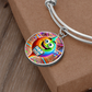 Dab Or Die 2 - Non-Message Card Luxury Circle Bangle - Gift for Her