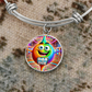 Dab Or Die 2 - Non-Message Card Luxury Circle Bangle - Gift for Her