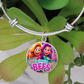 Bingo BFFS 1 - Non-Message Card Luxury Circle Bangle - Gift for Her