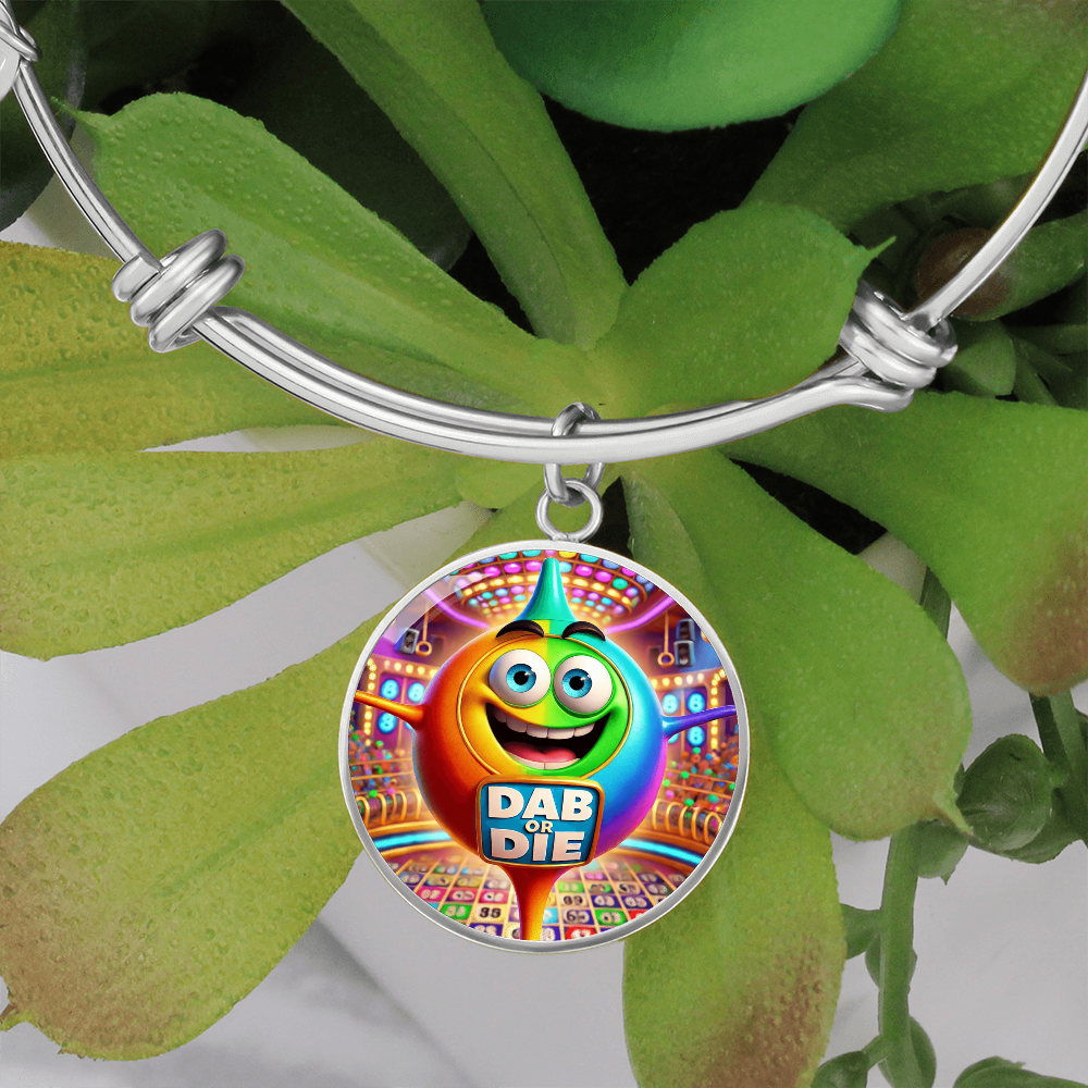 Dab Or Die 2 - Non-Message Card Luxury Circle Bangle - Gift for Her