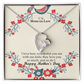 To My Mom-in-Law, I Love How Wonderful You Are With Our Kids - Happy Mother's Day - Forever Love Necklace & Sweetest Devotion Flower Bouquet - Gift for Mom