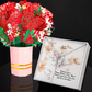 To My Mom, Wishing You A Happy Mother's Day! - Forever Love Necklace & Sweetest Devotion Flower Bouquet - Gift for Mom