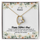 To My Sister, Happy Mother's Day! You're A Superhero And My Role Model - Forever Love Necklace & Sweetest Devotion Flower Bouquet - Gift for Mom