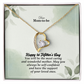 Dear Mom-To-Be, Happy 1st Mother's Day! You Will Be The Most Caring And Wonderful Mother - Forever Love Necklace & Sweetest Devotion Flower Bouquet - Gift for Mom