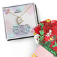 To My Daughter, Happy Mother's Day! One Thing That Hasn't Changed Is The Love Moms Give - Forever Love Necklace & Sweetest Devotion Flower Bouquet - Gift for Mom