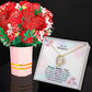 To My Daughter, Happy Mother's Day! One Thing That Hasn't Changed Is The Love Moms Give - Forever Love Necklace & Sweetest Devotion Flower Bouquet - Gift for Mom