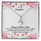 To My Daughter, Happy Mother's Day! You Always Impress Me With Your Strength, Compassion & Kindness - Alluring Beauty Necklace & Sweetest Devotion Flower Bouquet - Gift for Mom