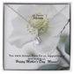 My Dearest Mom, You Were Always There For Us, Supporting Us And Loving Us - Happy Mother's Day! - Alluring Beauty Necklace & Sweetest Devotion Flower Bouquet - Gift for Mom