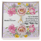 To My Mother-In-Law, I'm So Thankful For All You've Done - Happy Mother's Day - Alluring Beauty Necklace & Sweetest Devotion Flower Bouquet - Gift for Mom