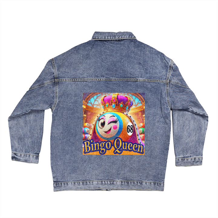 Bingo Queen Denim Jacket – Gift for Her