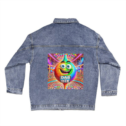 Dab Or Die 2 - Oversized Women's DTG Denim Jacket - Gift for Her
