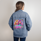 Bingo BFFS 2 - Oversized Women's DTG Denim Jacket - Gift for Her