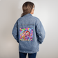Bingo BFFS 1 - Oversized Women's DTG Denim Jacket - Gift for Her