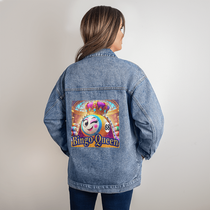 Bingo Queen Denim Jacket – Gift for Her