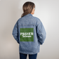 Prayer Warrior - Oversized Women's DTG Denim Jacket - Gift for Her