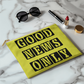 Good News Only - Large Fabric Zippered Pouch - Gift for Her - Gift for Him