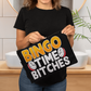 Bingo Time Bitches - Fabric Zippered Pouch Large - Gift for Her
