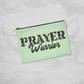 Prayer Warrior - Small Fabric Zippered Pouch - Gift for Her - Gift for Him