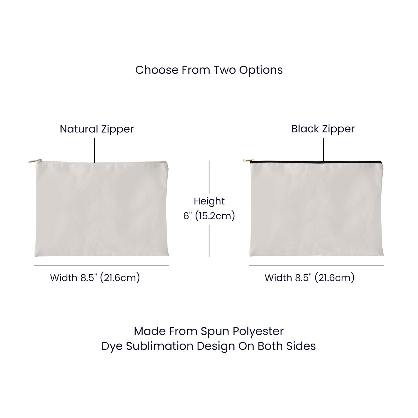 PEACE - Small Fabric Zippered Pouch - Gift for Her - Gift for Him