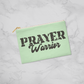 Prayer Warrior - Small Fabric Zippered Pouch - Gift for Her - Gift for Him