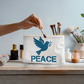 PEACE - Small Fabric Zippered Pouch - Gift for Her - Gift for Him