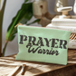 Prayer Warrior - Small Fabric Zippered Pouch - Gift for Her - Gift for Him