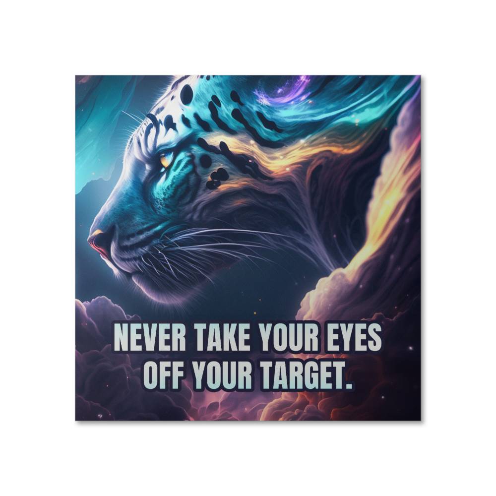 Never Take Your Eyes Off Your Target - High Gloss Poster (1:1) - Gift for Her - Gift for Him