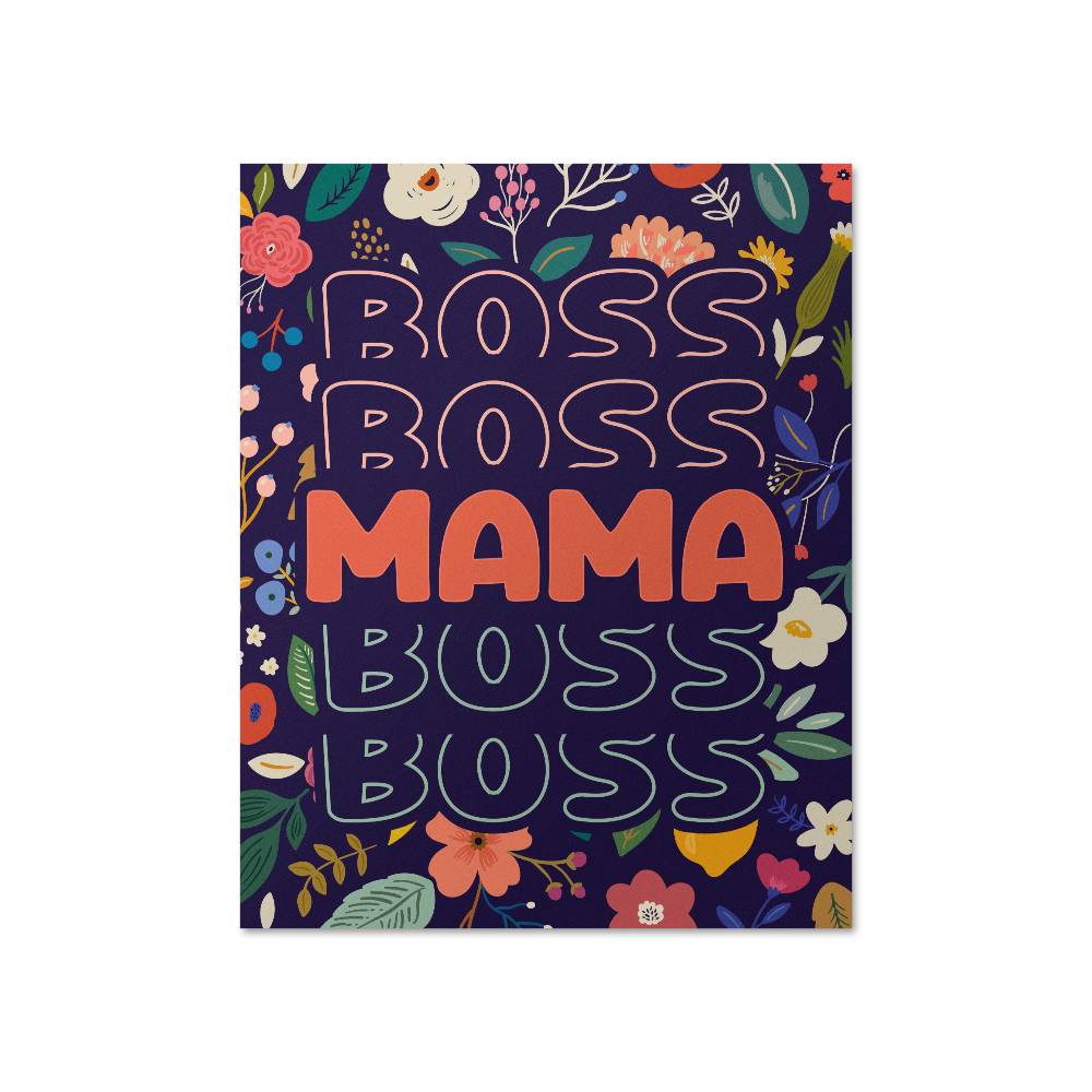 Mama Boss - Matte Poster (4:5) - Gift for Mom