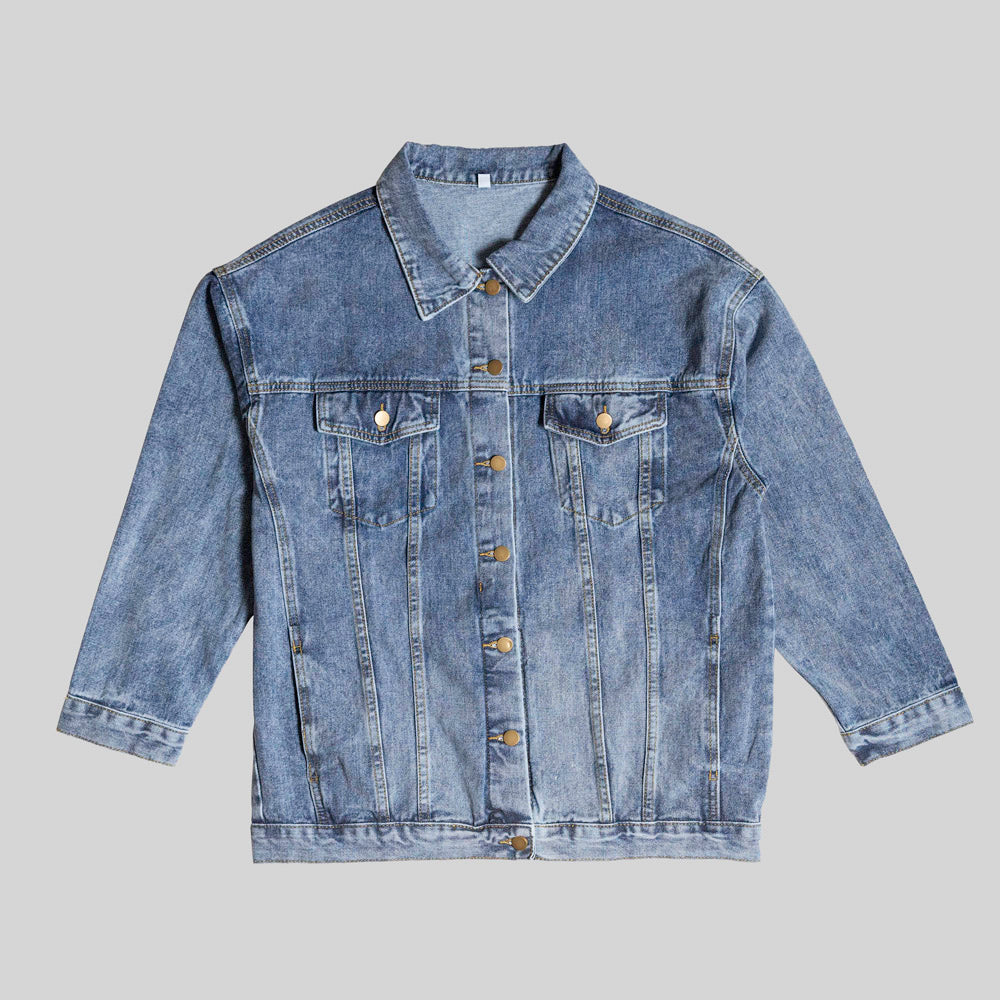 Keep The Faith - Men's DTG Denim Jacket - Gift for Him