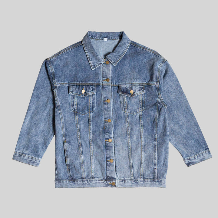 Faith Moves Mountains Denim Jacket – Gift for Him