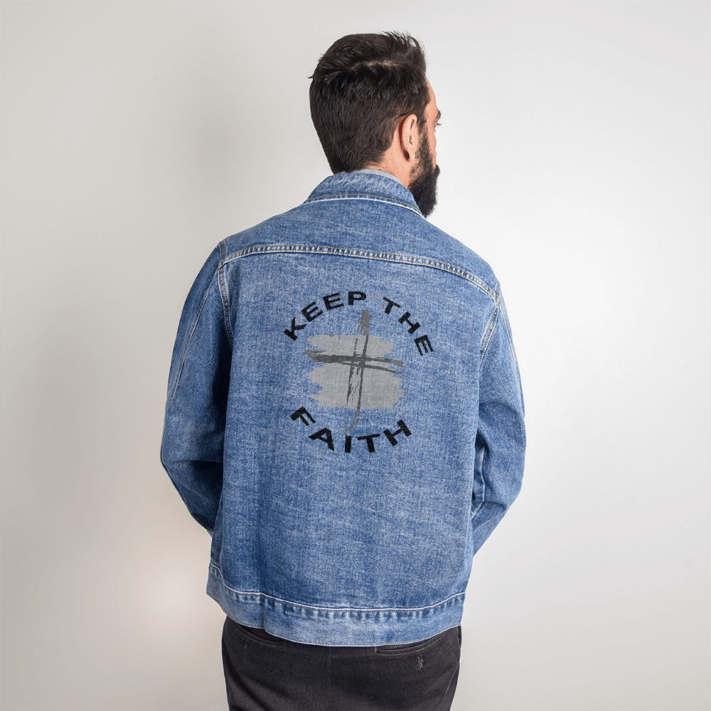 Keep The Faith Denim Jacket – Gift for Him