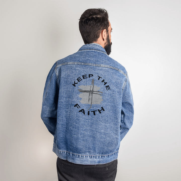 Keep The Faith Denim Jacket – Gift for Him