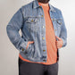 Faith Moves Mountains - Men's DTG Denim Jacket - Gift for Him