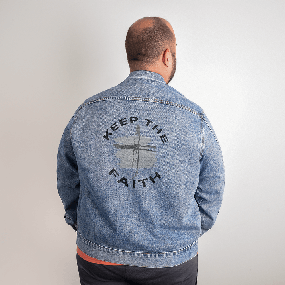 Keep The Faith Denim Jacket – Gift for Him